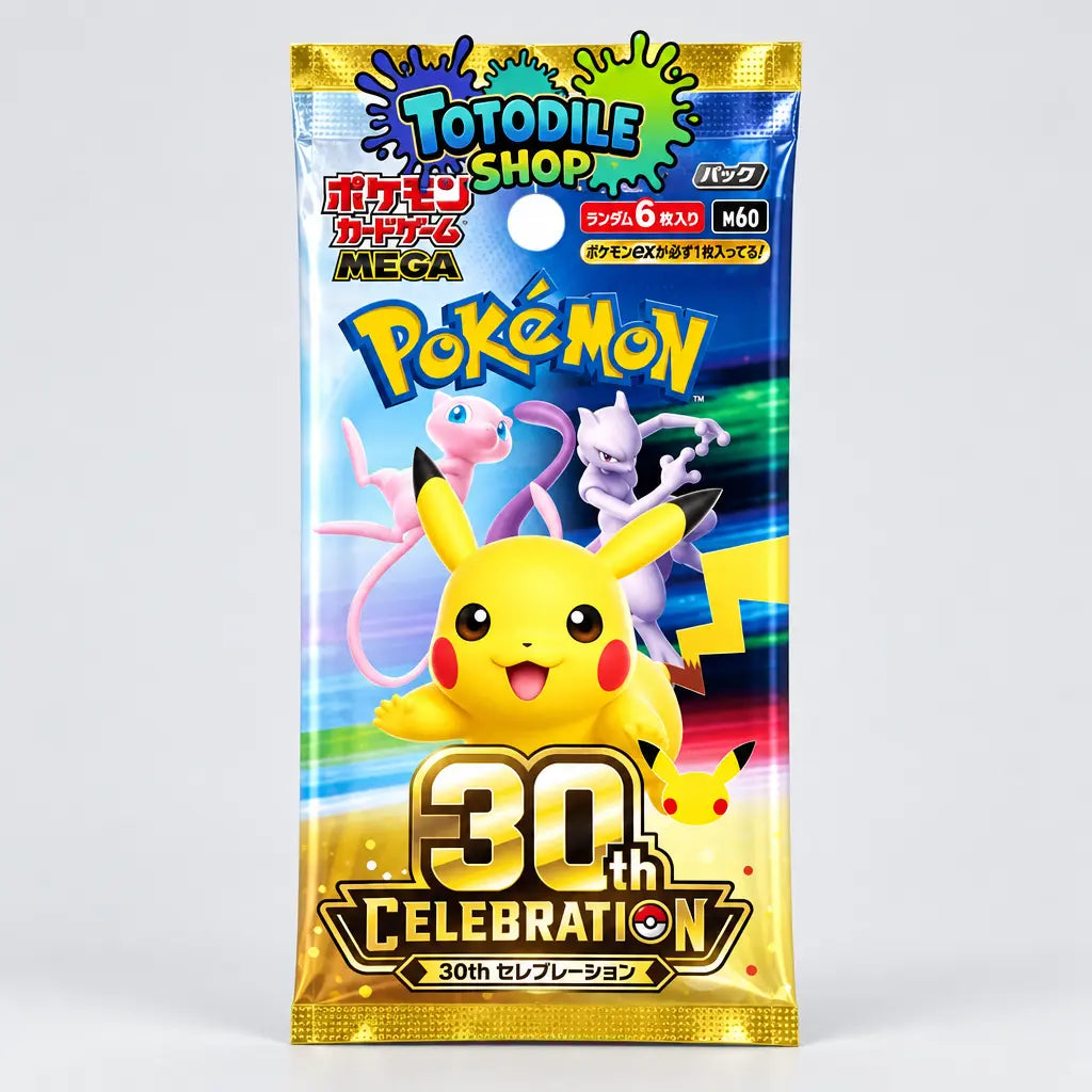 Sobre individual japonés de Pokémon TCG 30th Celebration