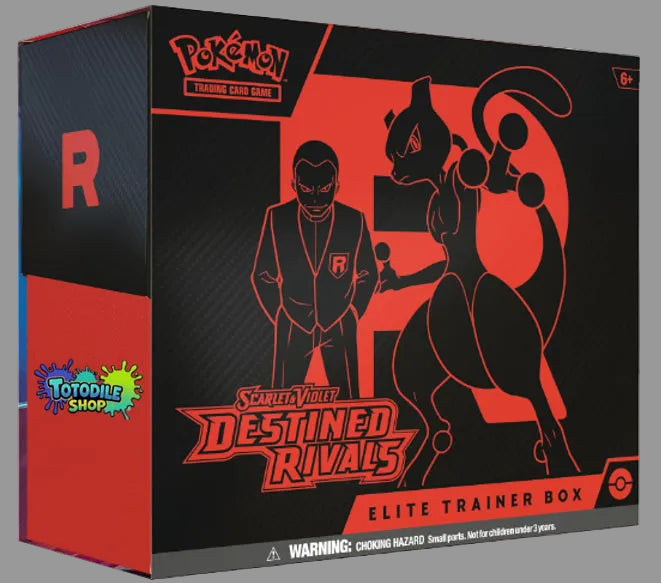 Elite Trainer Box de Pokémon TCG Destined Rivals edición Team Rocket